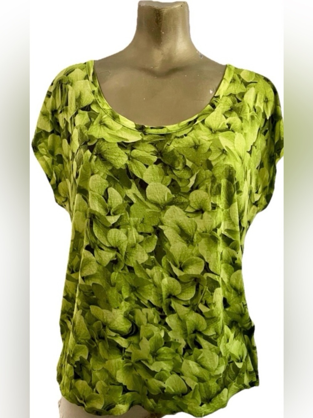 MICHAEL Michael KORS Floral HYDRANGEA Print TOP Size Large